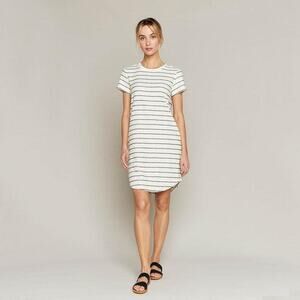 Thread & Supply Cream White Striped Midi Dress